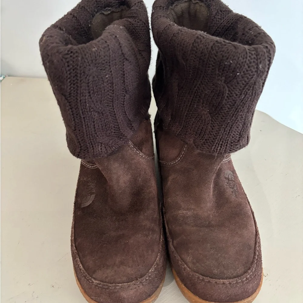 North Face Brown Boots, Primaloft, Women's Size‎ 8, Excellent Condition